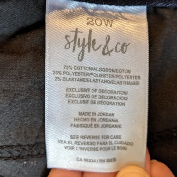 Style & Co Woman - Slim Leg Jeans Petite 20W - Picture 6 of 7